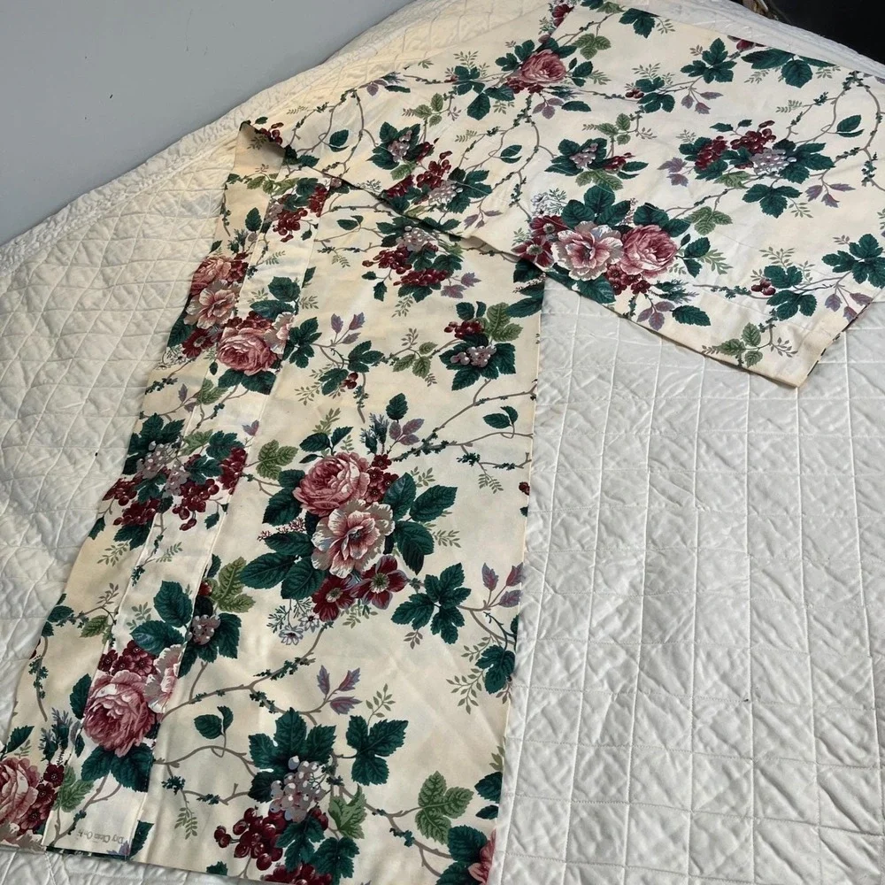 Waverly Valance Pleasant Valley Floral Rod Pocket Valance (1) Custom Made72
